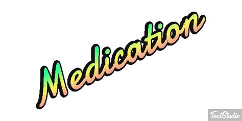 Medication Word Animated GIF Logo Designs