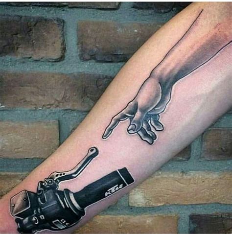 Pin by AGVBOND . on Tattoo Art | Bike tattoos, Motorcycle tattoos ...