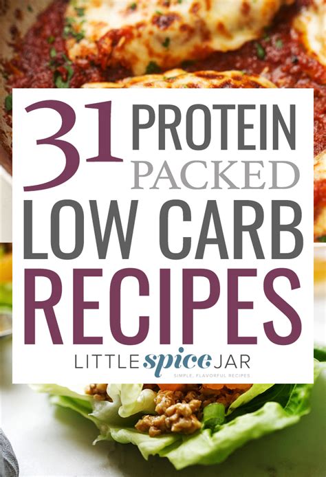 31 Protein Packed Low Carb Recipes | Little Spice Jar