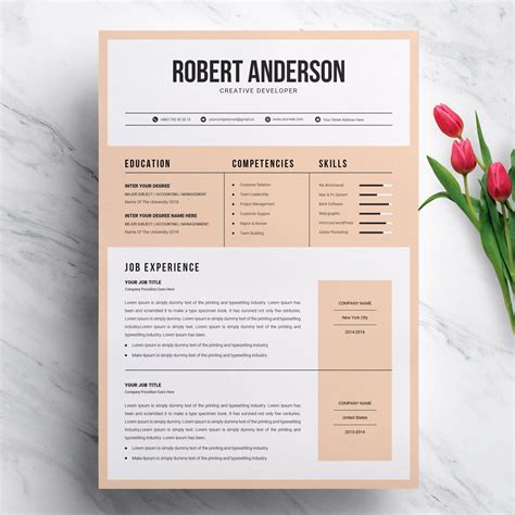 Free Creative Dark Resume Template With Modern Style - vrogue.co