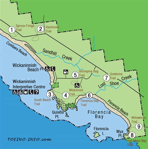 Maps for Beaches in Tofino and Ucluelet, B.C.