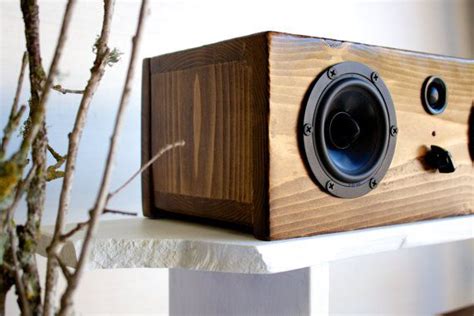 Bluetooth Wood Speaker System Handmade From by SalvageAudio Bt Speaker ...