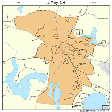 Jaffrey New Hampshire Street Map 3338420