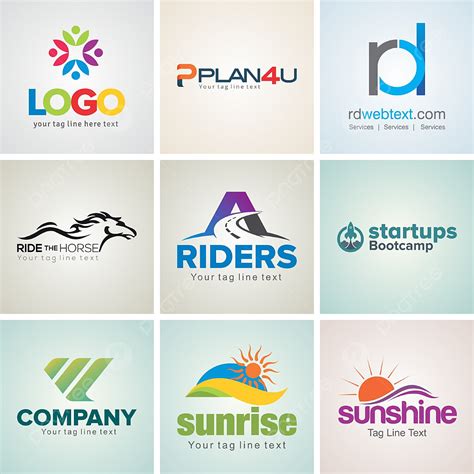 Conjunto De Plantillas De Diseño De Logo Corporativo Creativo PNG ...