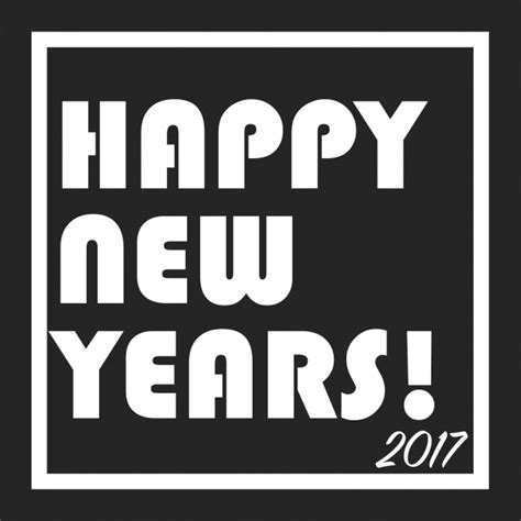 Happy New Years 2017 B&W Free Stock Photo - Public Domain Pictures