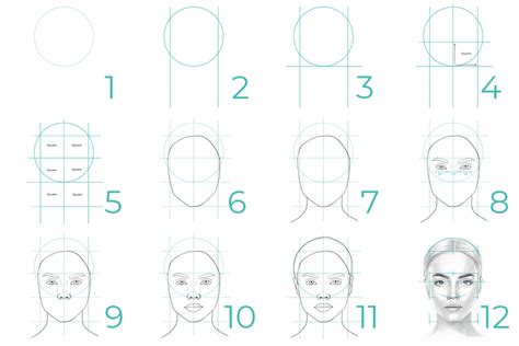 How to draw a beautiful female face | Step-by-step | Draw with Sabrillu