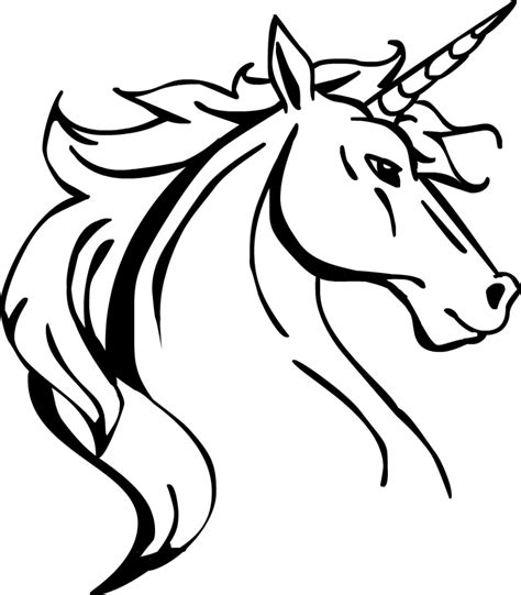 Unicorn Line Drawing at GetDrawings | Free download