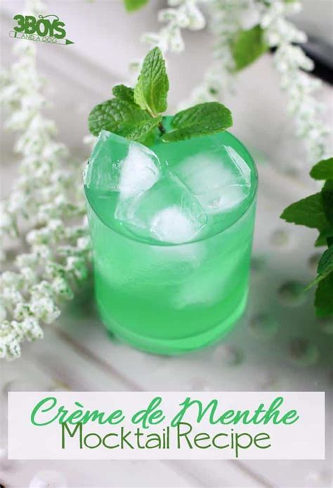 Crème de Menthe Mocktail Recipe – 3 Boys and a Dog