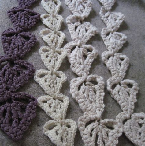 Heart Leaf Scarf Crochet Pattern - Etsy