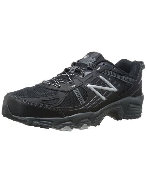 New Balance Lace 410 V4 Trail Running Shoe in Black/Silver (Black) for Men | Lyst