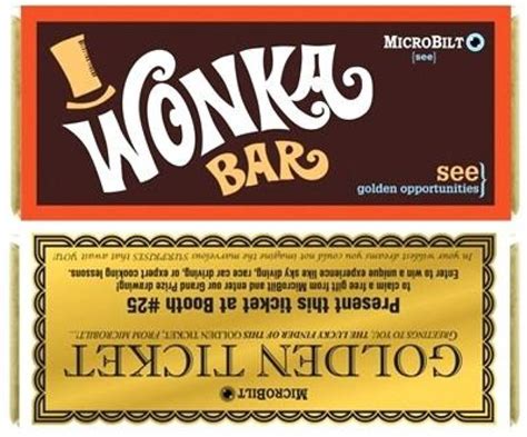 Printable Wonka Golden Ticket Template