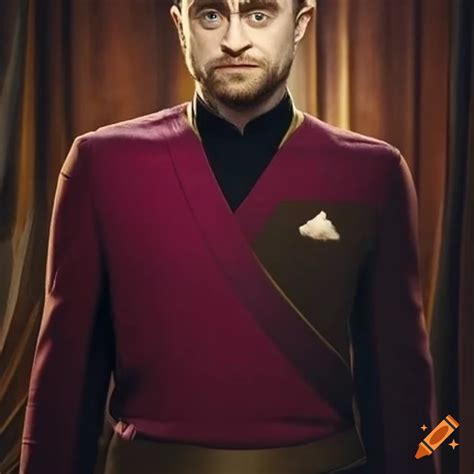 Movie poster of daniel radcliffe as jean luc picard on Craiyon