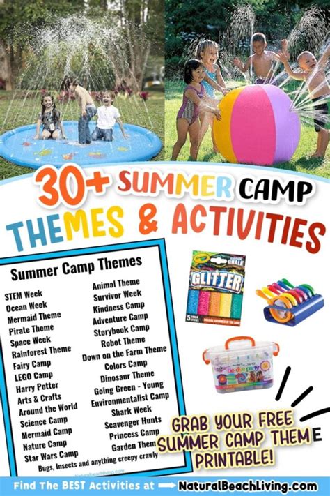 30+ Summer Camp Themes - The Best Summer Themes for Kids - Natural ...