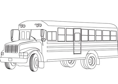 School Bus Coloring Pages For Kids