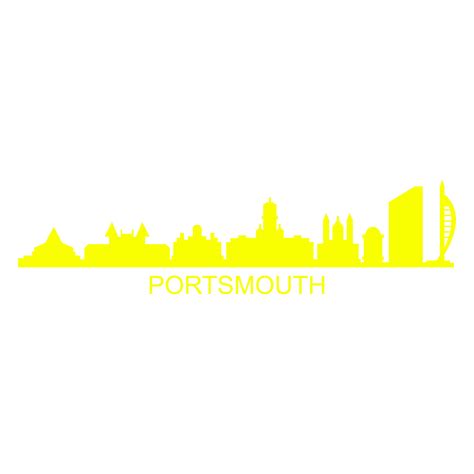 Portsmouth skyline on white background 4433380 Vector Art at Vecteezy