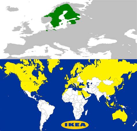 The Swedish empire at its height vs the modern Swedish empire - 9GAG