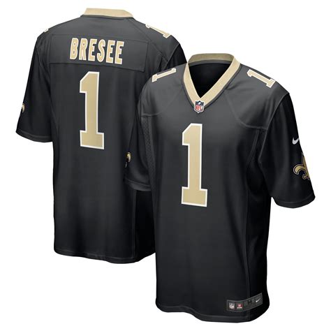 New Orleans Saints Nike Home Game Jersey - Black - Bryan Bresee - Mens ...