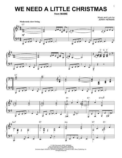 We Need A Little Christmas | Sheet Music Direct