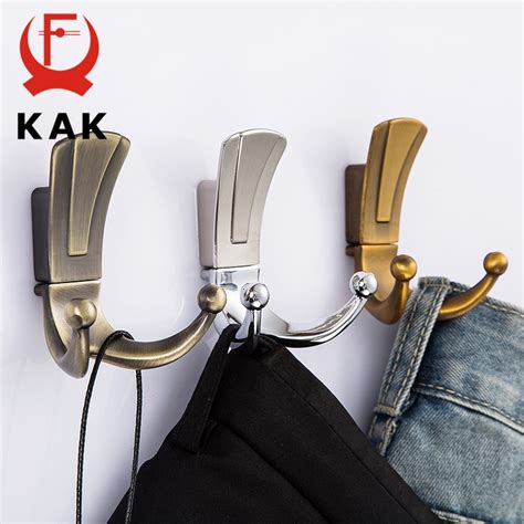 Aliexpress.com : Buy KAK Fashion Bathroom Wall Hangers 2 Hooks Robe Coat Wall Hooks Wall Mounted ...