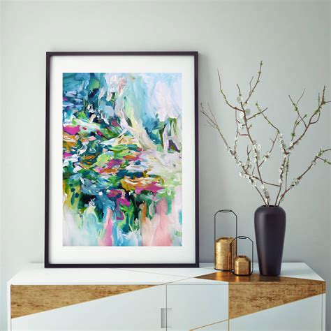 Abstract Art Print Modern Vibrant Framed Artwork By Abstract House | notonthehighstreet.com