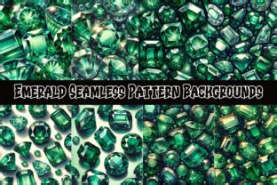 Emerald Seamless Pattern Backgrounds Graphic by charmsnkissesXOXO · Creative Fabrica