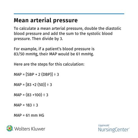 Mean arterial pressure (MAP) is the pressure in a patient’s arteries ...