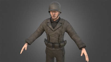 WW2 US Army Ranger - Download Free 3D model by Tactical_Beard [dcbe89c] - Sketchfab