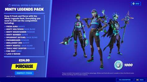 *UPDATED* Fortnite Minty Legends Pack: Release Date, Price, V-Bucks & More