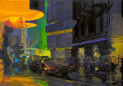 Concept art for the film Blade Runner [1982] by artist Syd Mead : r ...