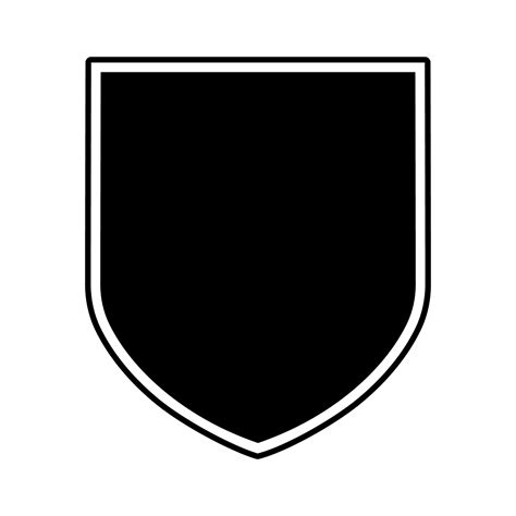 Vector shield black color isolated on white background 10598027 Vector ...