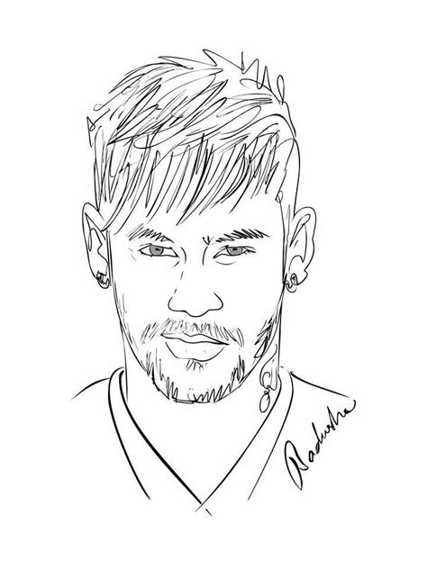 Neymar Coloring Pages (Free Printable PDF)