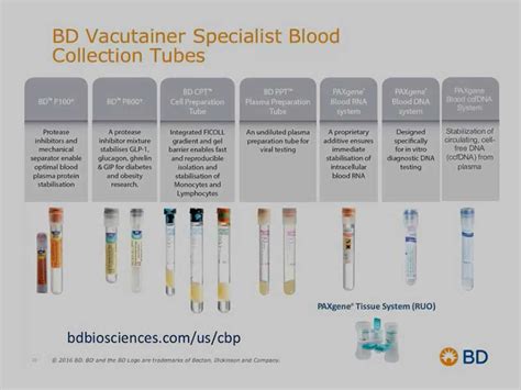 BD Vacutainer Color Guide For Proper Blood Identification, 53% OFF