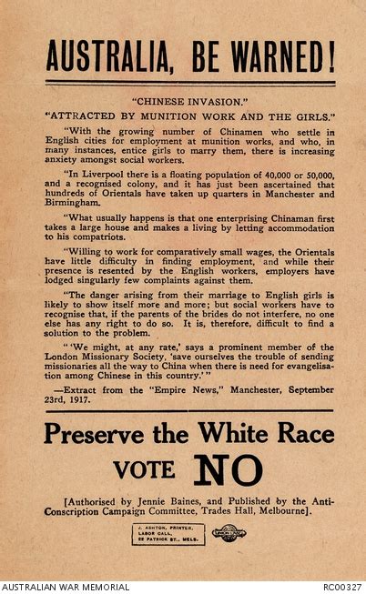 Sources: the conscription debate | Australian War Memorial