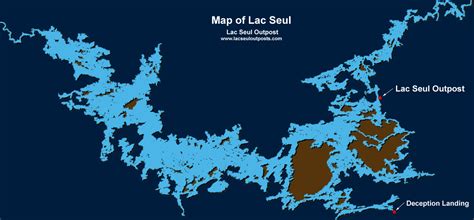 Lac Seul Lake Map - Zip Code Map