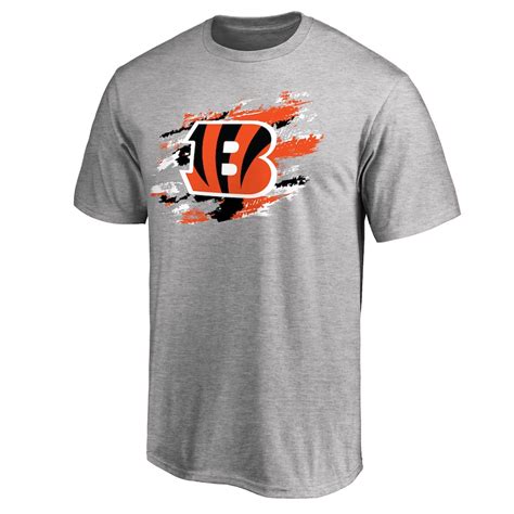 Men's NFL Pro Line Heathered Gray Cincinnati Bengals True Color T-Shirt