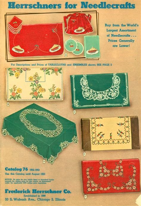 63 best Herrschners Through the Years images on Pinterest | Catalog cover, Costura and Embroidery