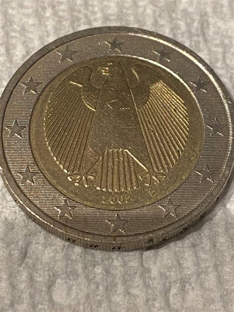 Rare 2002 G German 2 Euro collectible coin | Etsy