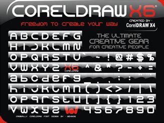 Coreldraw Font | Designed by weknow