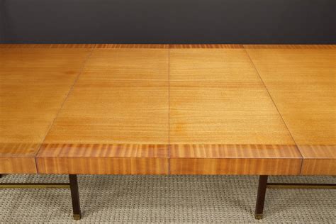 Harvey Probber 12-Person Extendable Dining Table in Mahogany and Brass, 1950s For Sale at ...