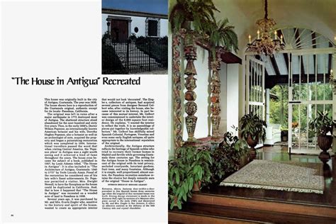 “The House in Antigua” Recreated | Architectural Digest | JULY/AUGUST 1971