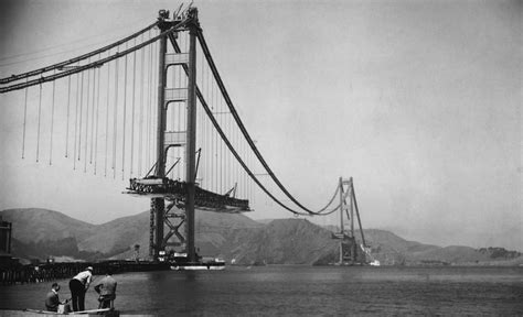 These Photos Of The Golden Gate Bridge Under Construction Are Frightening | Golden gate bridge ...