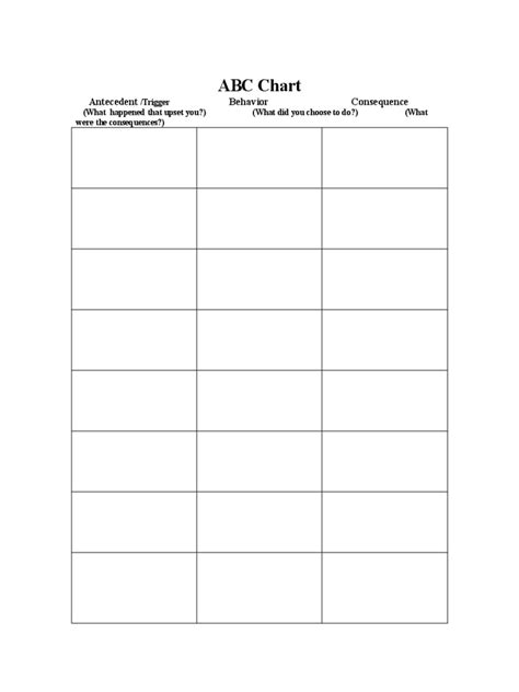 Abc Chart Template - 4 Free Templates in PDF, Word, Excel Download