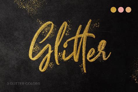 Fancy Glitter Text Effect - Design Cuts