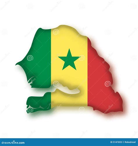 Vector Flag Senegal stock vector. Illustration of vector - 5147693