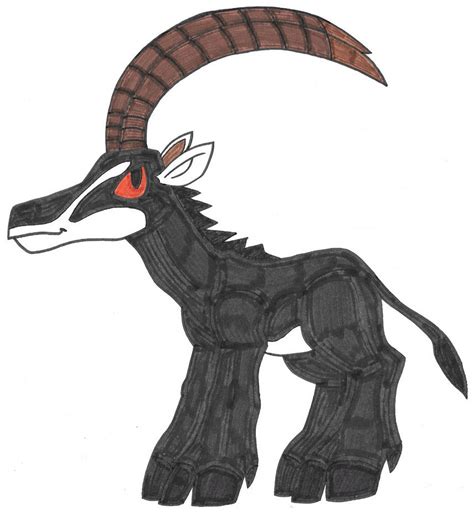 Giant Sable Antelope by Genie-Dragon on DeviantArt