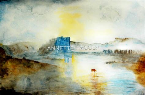 "NORHAM CASTLE SUNRISE" by ANNETTE HAGGER | Redbubble