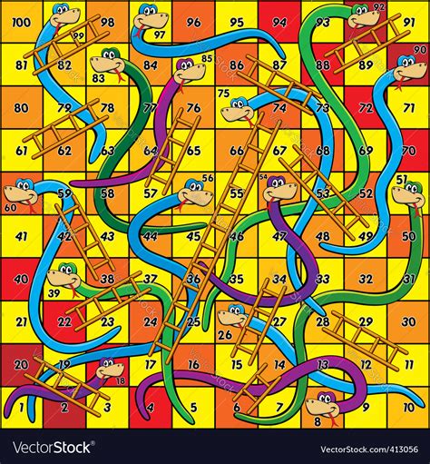 Snakes and ladders Royalty Free Vector Image - VectorStock