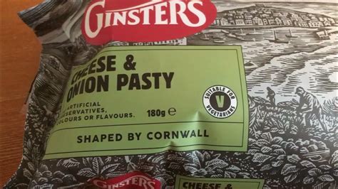 Ginsters Cheese and Onion Pasty - YouTube