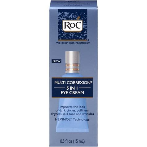 Amazon.com : RoC Multi Correxion 5-in-1 Eye Cream, 0.5 Fluid Ounce ...