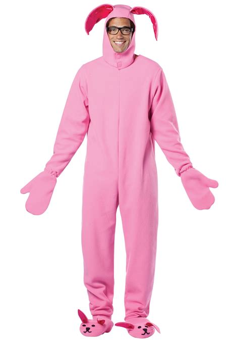 Christmas Story Bunny Costume - Pink Bunny Suit Costume for Adults